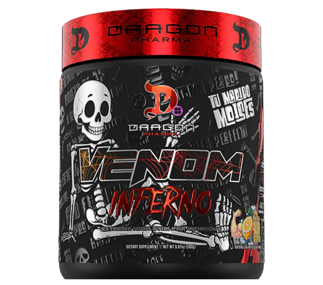 Dragon Pharma Venom Inferno 40 Servs Extreme Sabor Cotton candy