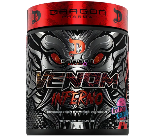 Dragon Pharma Venom Inferno 40 Servs Extreme Sabor Cotton candy