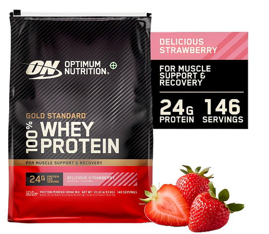 Optimum Nutrition Gold Standard 100% Whey - 10 lb (Delicious Strawberry)